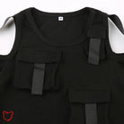 Fog' Shoulder Long Sleeve Top - The Cursed Closet