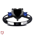 Forest's Heart' Ring (Black & Blue) - The Cursed Closet