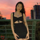 Forever Stars' Black Bodycon Dress - The Cursed Closet