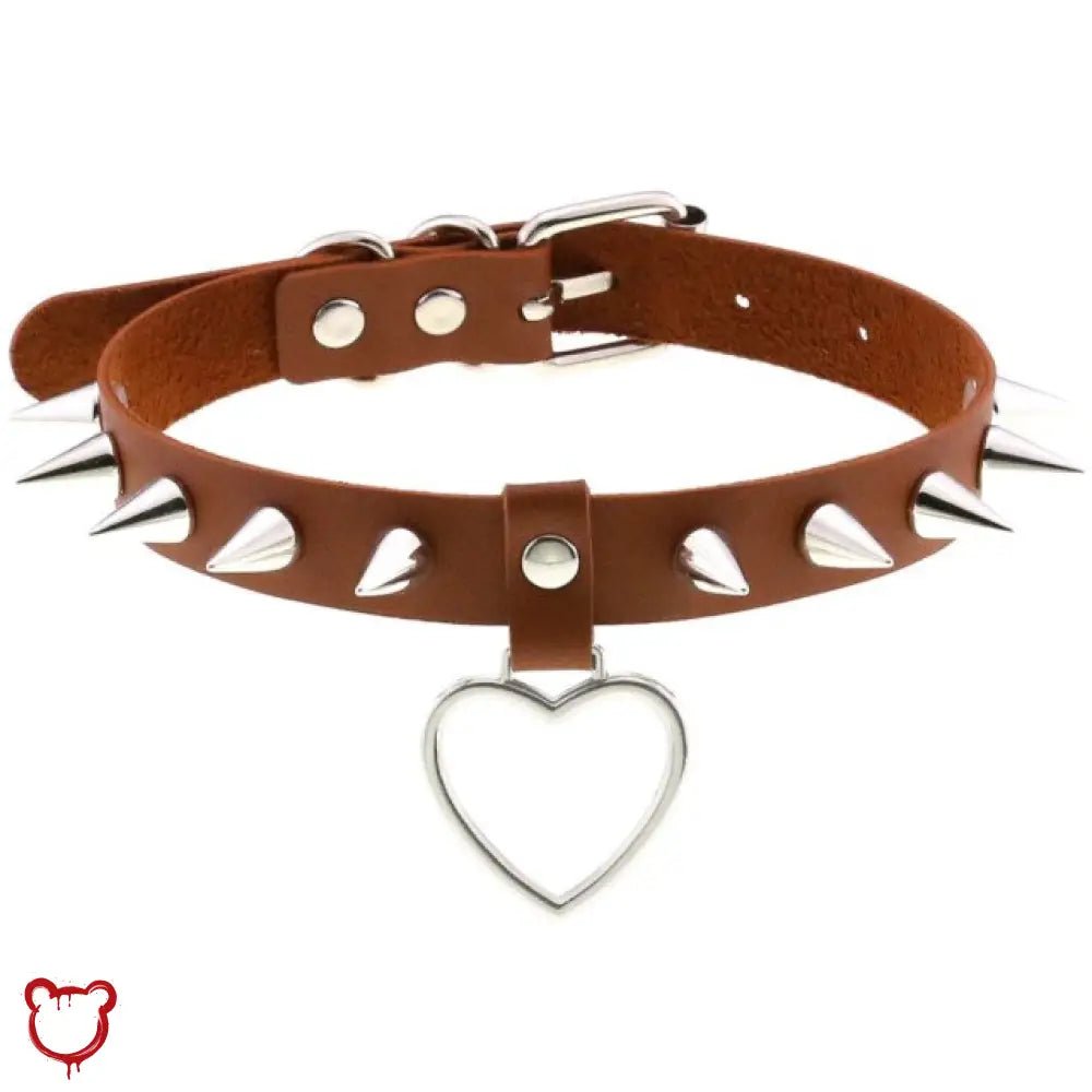 Furious Heart Choker in Black - The Cursed Closet