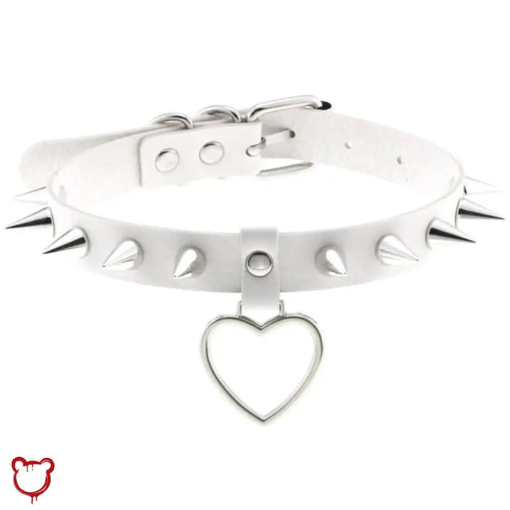 Furious Heart Choker in Black - The Cursed Closet