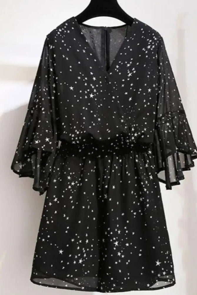Galactic Black Star Plus Romper - The Cursed Closet
