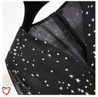 Galactic Black Star Plus Romper - The Cursed Closet