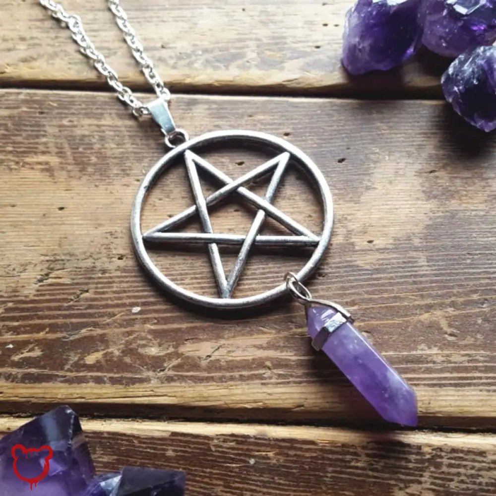 Gemstone Pentagram Necklace - The Cursed Closet