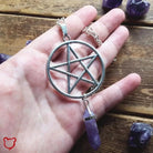 Gemstone Pentagram Necklace - The Cursed Closet