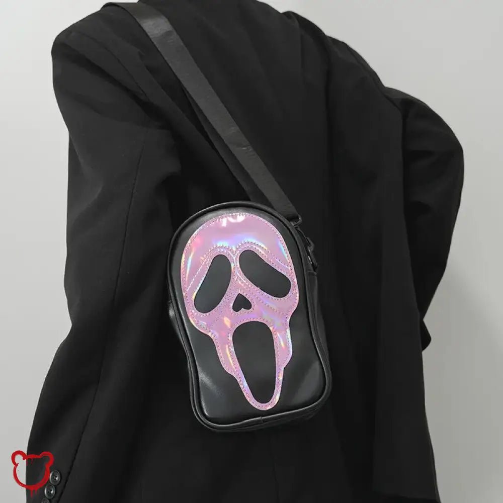 Ghost Face Shoulder Bag, Vibrant Colors - The Cursed Closet