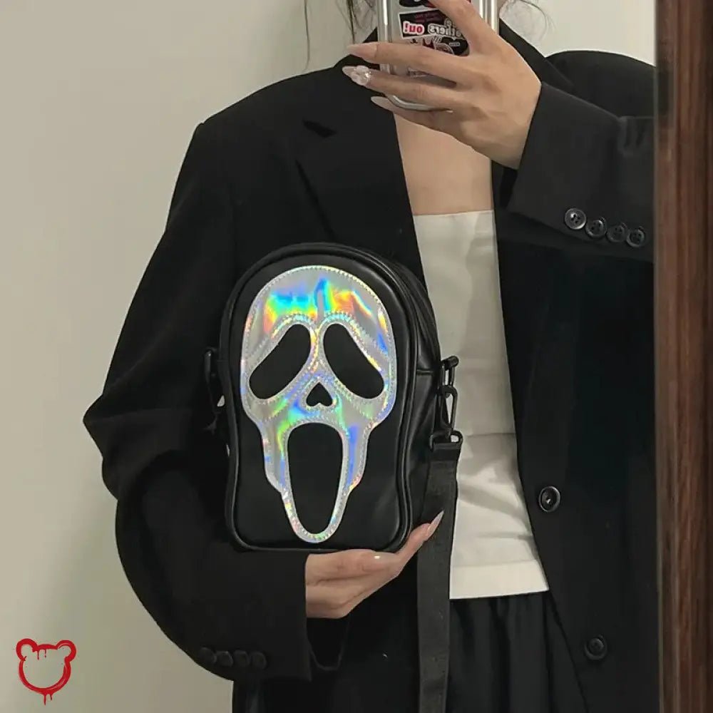 Ghost Face Shoulder Bag, Vibrant Colors - The Cursed Closet