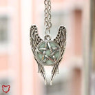 Glow - in - the - Dark Angel Wings Necklace - The Cursed Closet