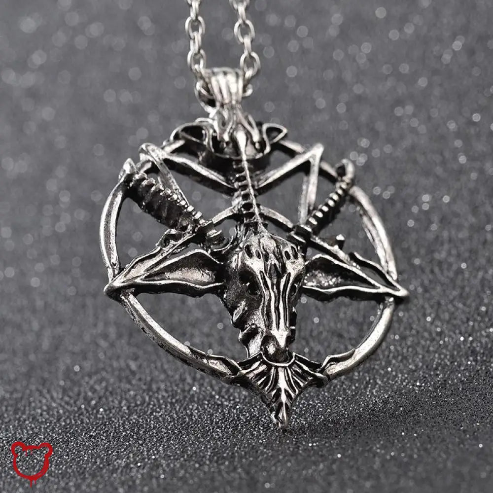 Goat Pentagram Necklace - The Cursed Closet