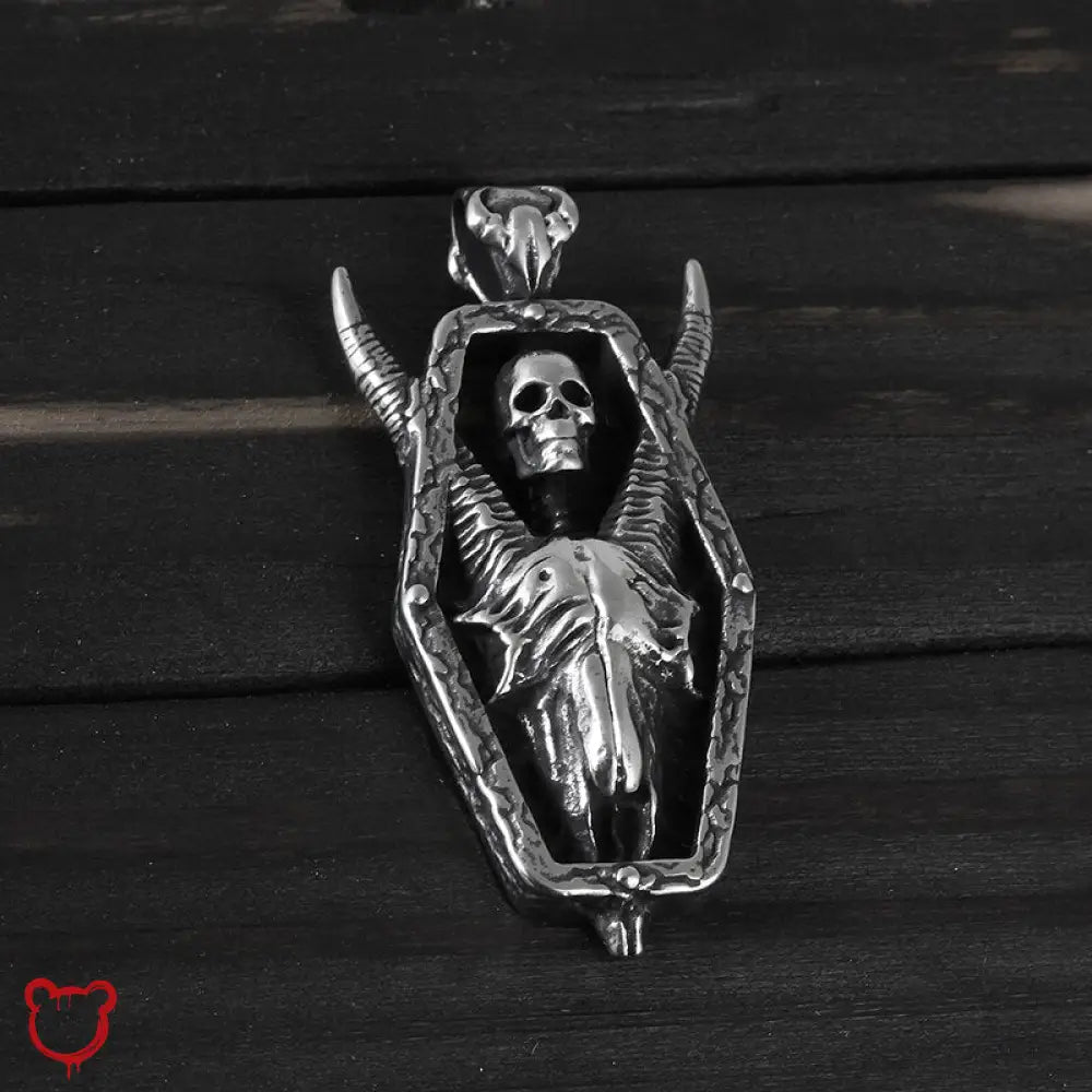Goat Skull Pendant Necklace - The Cursed Closet