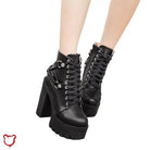 Goth Black Ankle Boots' - The Cursed Closet