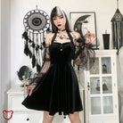 Goth Black Dress - Hollow Ground - The Cursed Closet