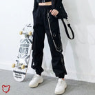 Goth Cargo Pants - End Train' - The Cursed Closet