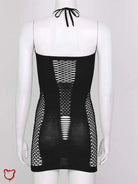 Goth Fishnet Bodycon Dress - The Cursed Closet