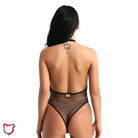 Goth Fishnet Bodysuit - Black & Transparent - The Cursed Closet