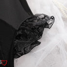 Goth Lace Bodysuit - Back Track Black' - The Cursed Closet