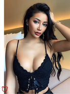 Goth Lace Top by Dawn - The Cursed Closet