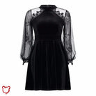 Goth Velvet Lace Dress' - The Cursed Closet