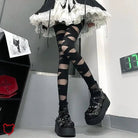 Gothic Anime Velvet Tights - The Cursed Closet