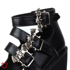 Gothic Bat Buckle Boots - The Cursed Closet