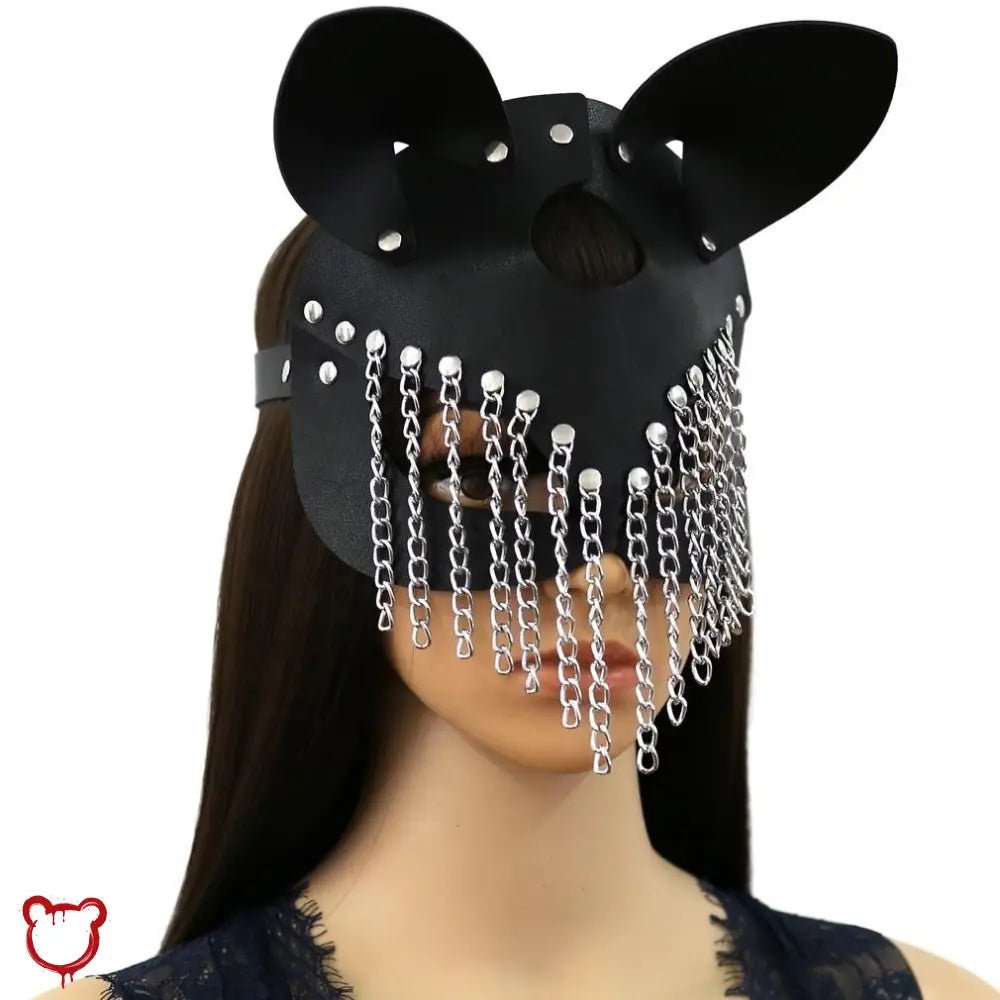 Gothic BDSM Cat Mask - The Cursed Closet