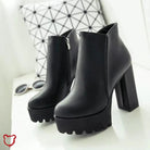 Gothic Black Boots - The Cursed Closet