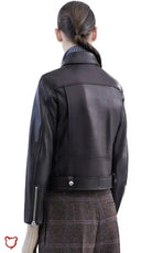 Gothic Black Leather Jacket - The Cursed Closet