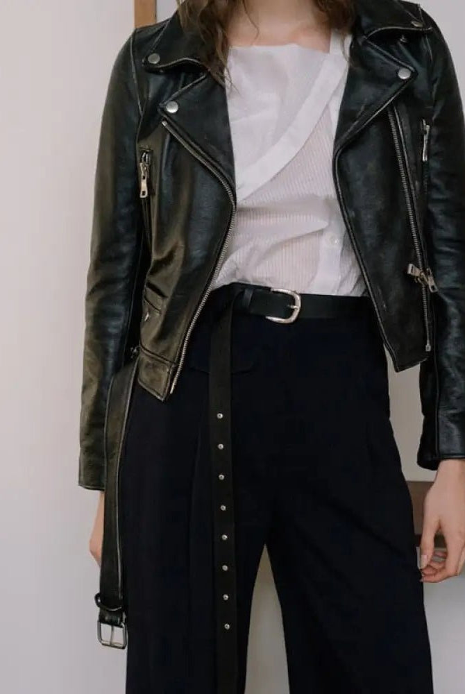 Gothic Black Leather Jacket