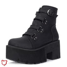 Gothic Black Platform Boots - The Cursed Closet