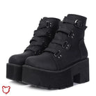 Gothic Black Platform Boots - The Cursed Closet