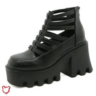 Gothic Black Platform Shoes - The Cursed Closet