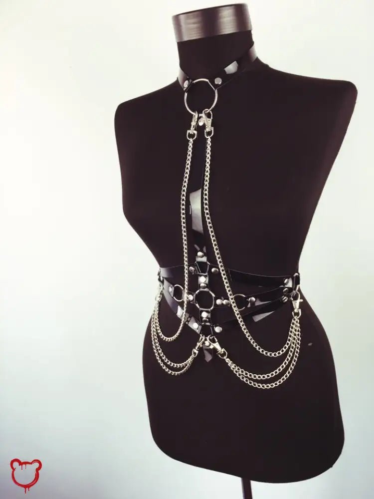 Gothic Chain Harness for Slaves - The Cursed Closet