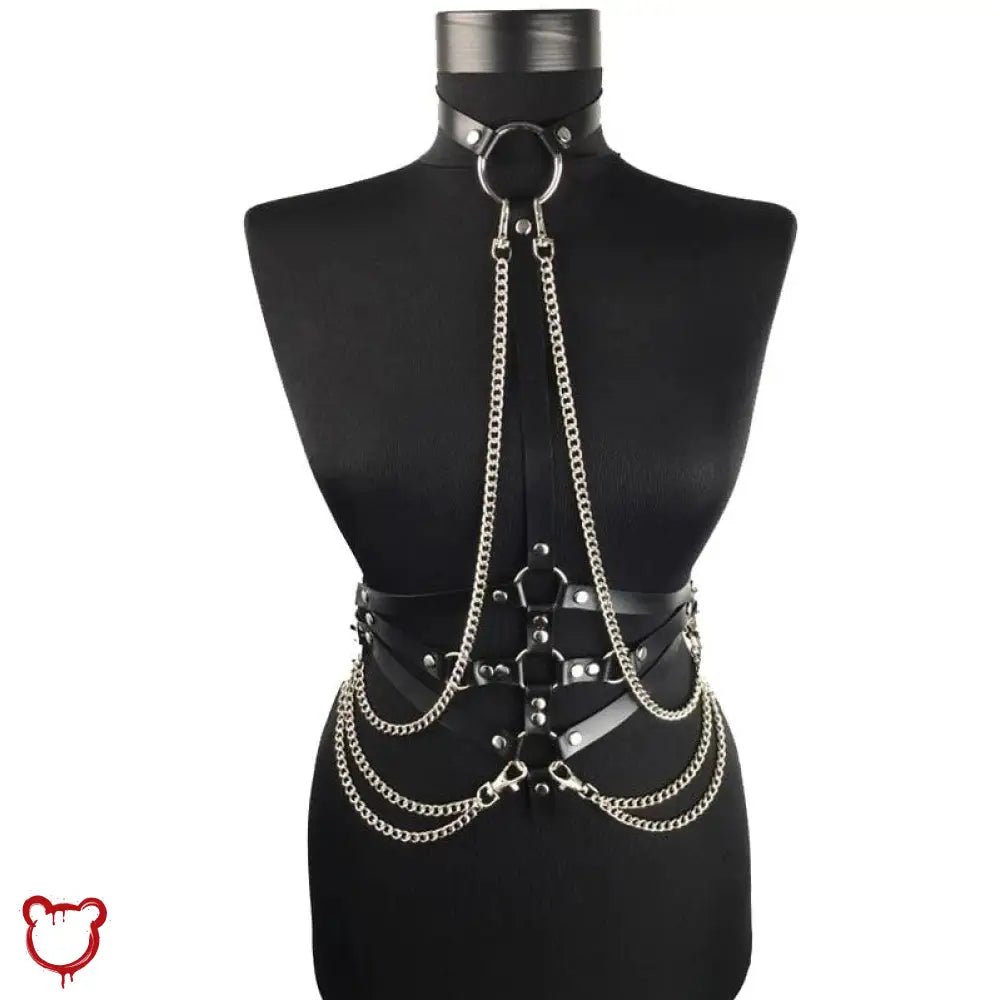 Gothic Chain Harness for Slaves - The Cursed Closet
