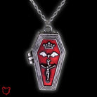 Gothic Coffin Pendant Necklace - The Cursed Closet