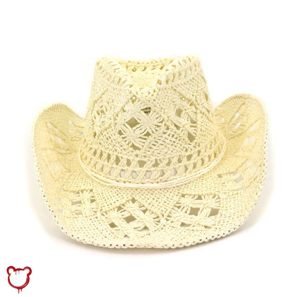 Gothic Cowboy Hat in Black Mesh - The Cursed Closet