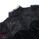 Gothic Crop Top - Elegant Black - The Cursed Closet