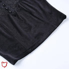 Gothic Crop Top - Elegant Black - The Cursed Closet