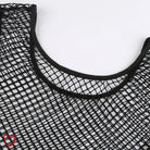 Gothic Fishnet Crop Top Clothing