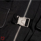 Gothic Grunge Cropped Jacket - The Cursed Closet