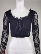 Gothic Lace Crop Top - The Cursed Closet