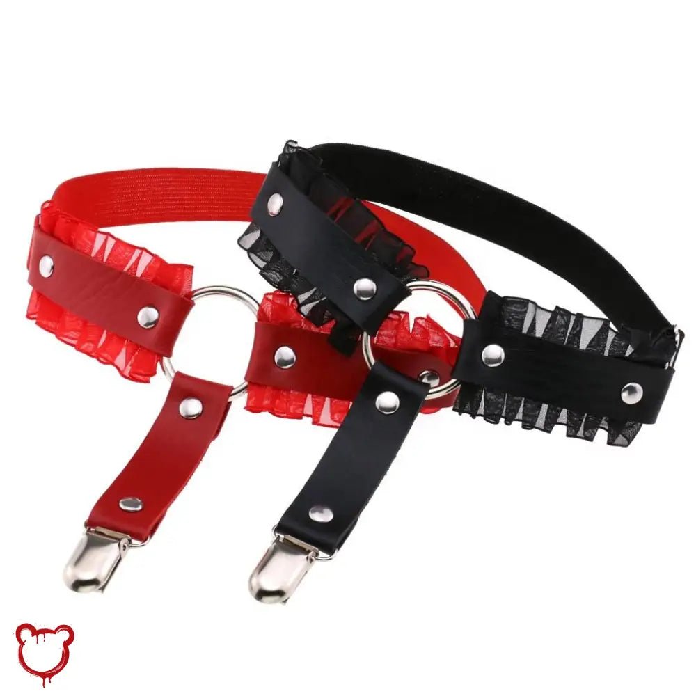 Gothic Lace Garter Clip Set - The Cursed Closet