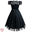 Gothic Lace Mesh Dress - The Cursed Closet