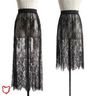 Gothic Lace Skirt - Various Lengths - The Cursed Closet
