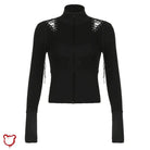 Gothic Lace - Up Sleeveless Sweater - The Cursed Closet