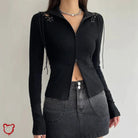 Gothic Lace - Up Sleeveless Sweater - The Cursed Closet