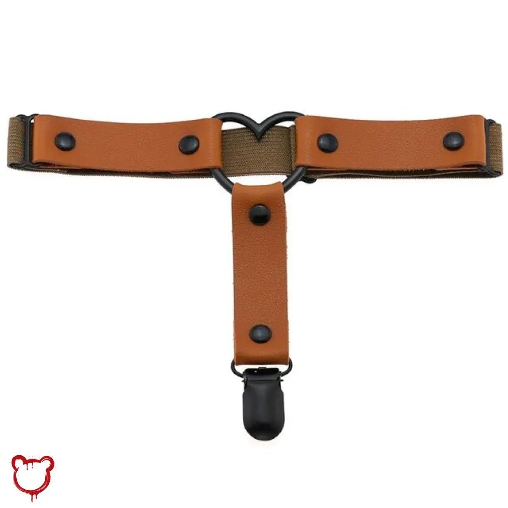 Gothic Leather Leg Garter - The Cursed Closet