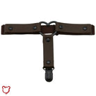 Gothic Leather Leg Garter - The Cursed Closet