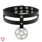 Gothic Pentagram Choker - The Cursed Closet
