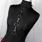 Gothic PU Leather Body Harness - The Cursed Closet