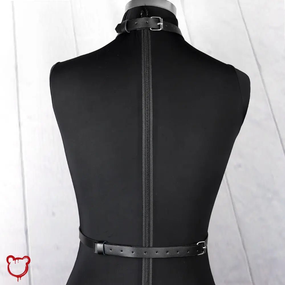 Gothic PU Leather Body Harness - The Cursed Closet